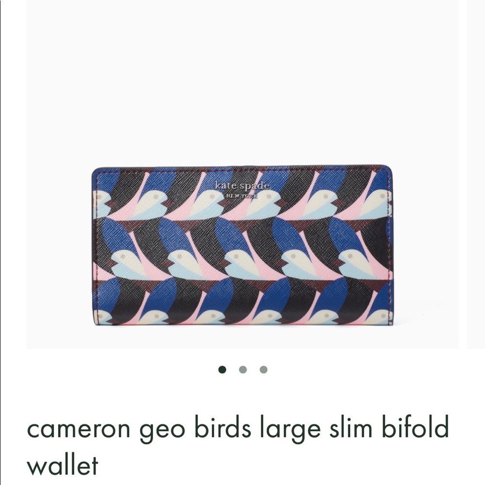 cameron geo birds large slim bifold wallet
